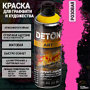 краска для граффити и дизайна РОЗОВАЯ универсальная DETON ART (аэрозоль, 520мл)