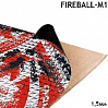материал вибропоглощающий FIREBALL-M1 500х600мм толщина 1,5мм фольгированный AURA