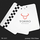 тест-пластина металлическая БЕЛАЯ 150х105мм для выкрасок TORRO (1шт)