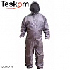 комбинезон малярный XL многоразовый с вентиляцией СЕРЫЙ TESKOM