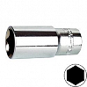 головка 1/4" удлиненная 13мм 6-гранная AMPRO