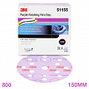 круг абразивный P 800 150мм 15 отверстий Purple 260L 3М