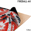 материал вибропоглощающий FIREBALL-M1 500х600мм толщина 1,5мм фольгированный AURA