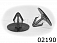 02190 клипса автомобильная LEXUS/TOYOTA ROKLAND