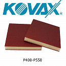 губка абразивная двухсторонняя P 400-550 FINE красная 123х98х13мм KOVAX
