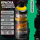 краска для граффити и дизайна БИРЮЗОВАЯ универсальная DETON ART (аэрозоль, 520мл) 