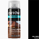 грунт-эмаль RAL 9005 черный для профнастила и металлочерепицы DETON (аэрозоль, 520мл) 