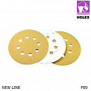 круг абразивный P 080 125мм 8 отверстий NEW LINE HOLEX
